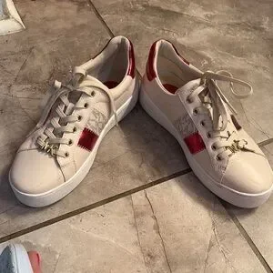 Michael Kors Shoes Michael Kors Womens White And Burgundy